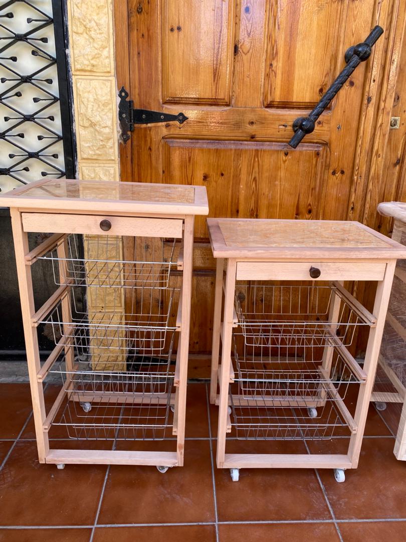 Chariot 🛒 de légumes 🌽 en bois hêtre