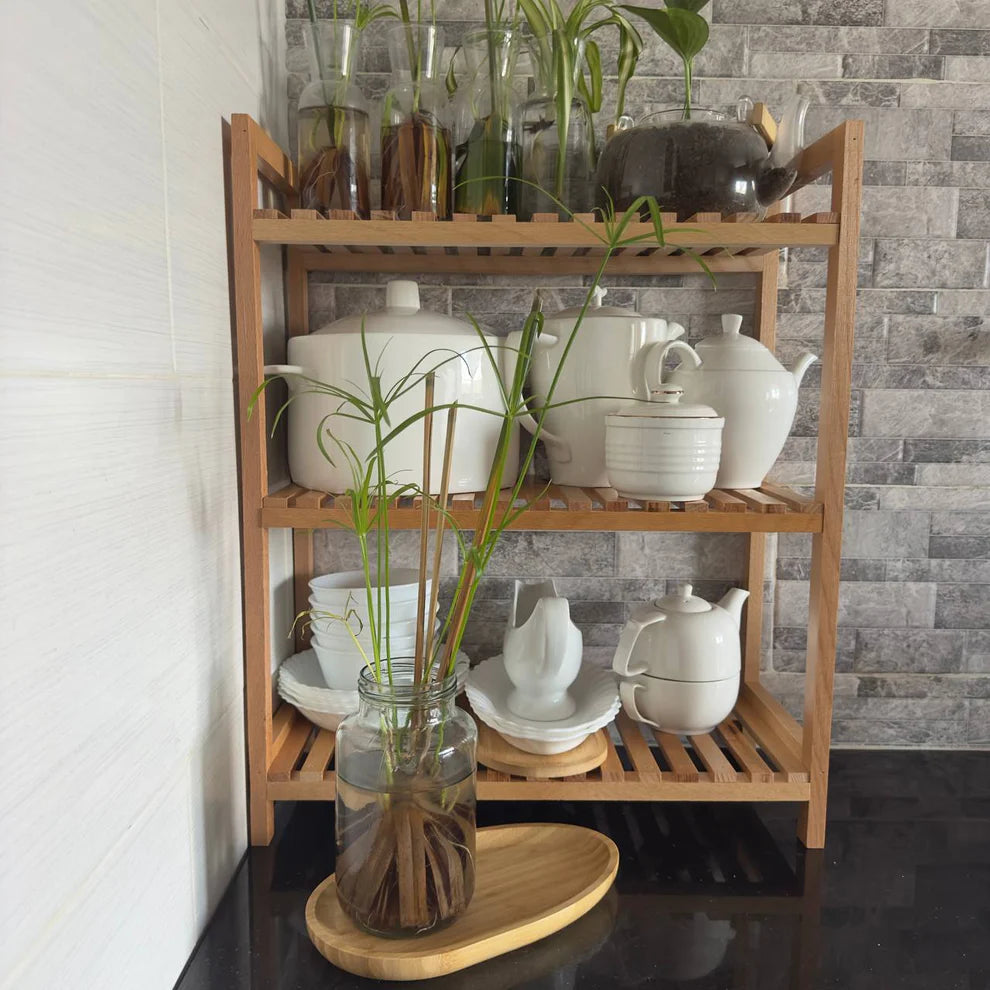 Etagère multifonctions 100% en bois hêtre