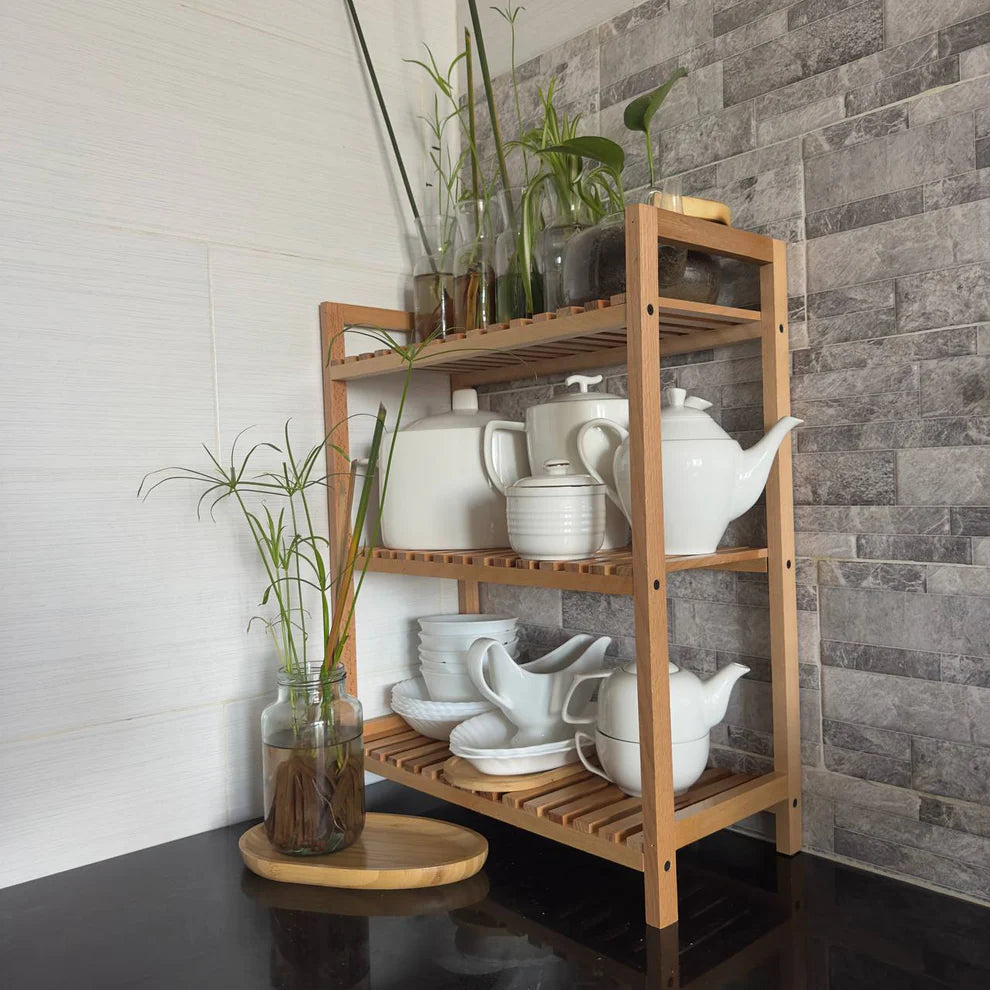 Etagère multifonctions 100% en bois hêtre