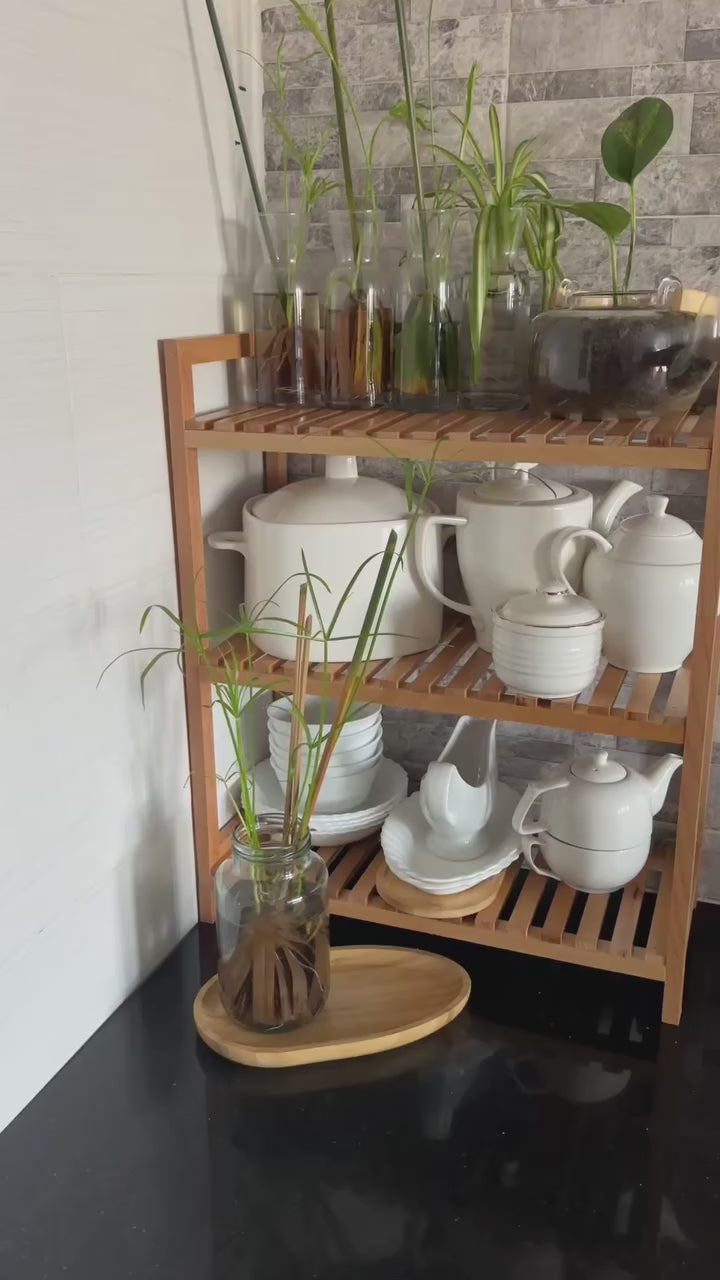 Etagère multifonctions 100% en bois hêtre